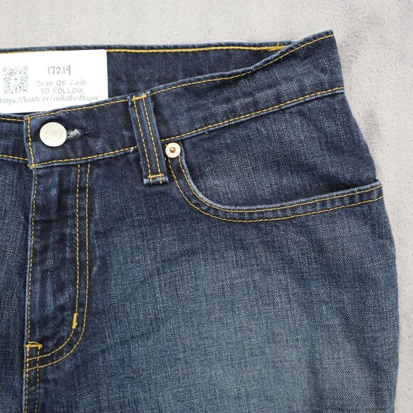 Ralph Lauren Pants Womens 6 Blue Flat Front Straight Pockets Casual Denim Jeans - Picture 12 of 16